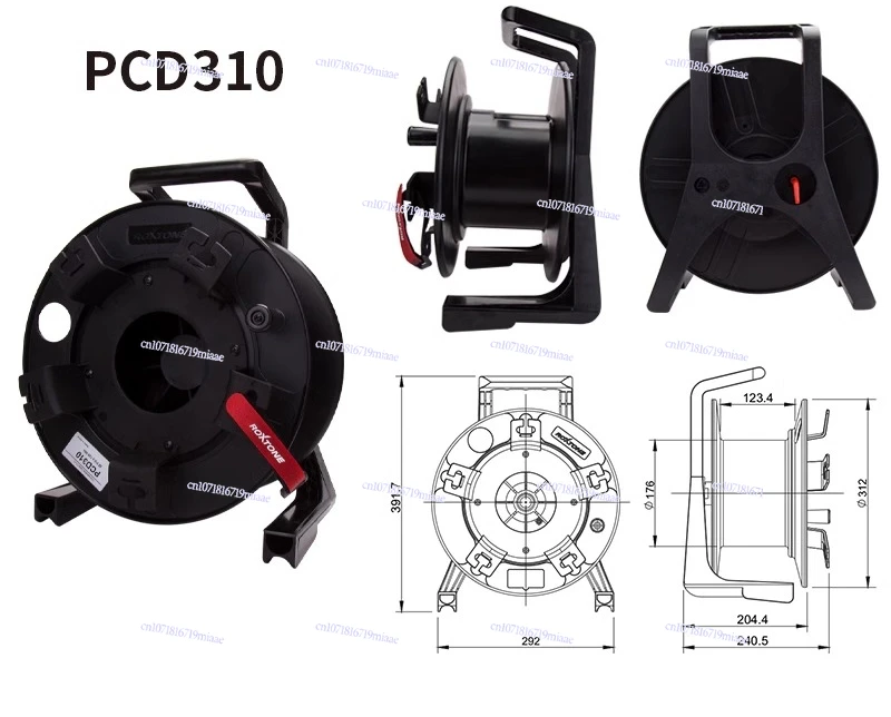 Wire reel Rockstone wire mobile cable cart wire take-up plastic reel trolley