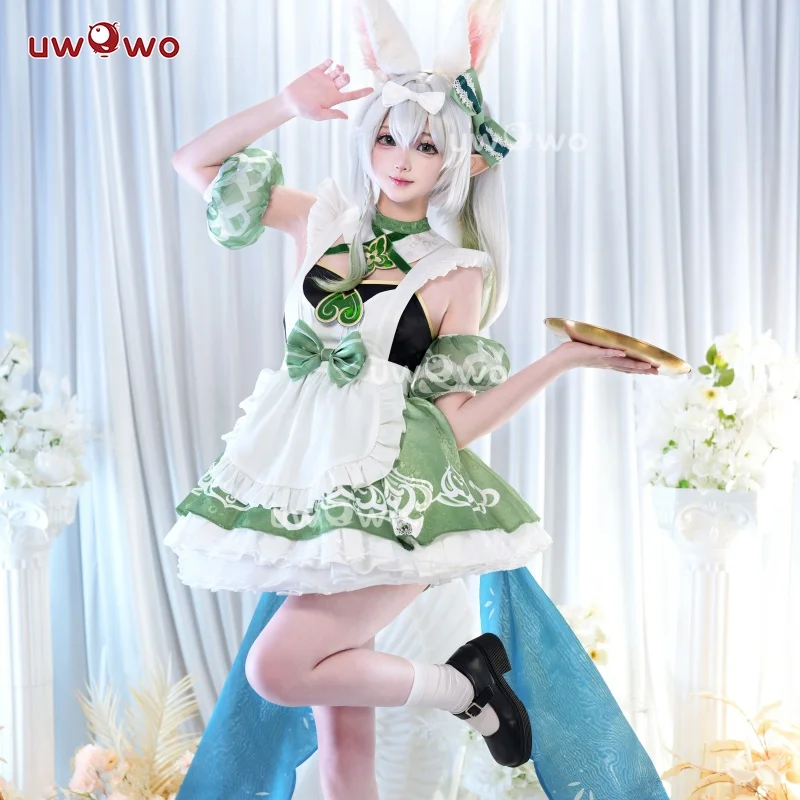 

PRE SALE UWOWO Nahida Cosplay Game Genshin Impact Fanart Nahida Bunny Maid Cosplay Costume Halloween Costume