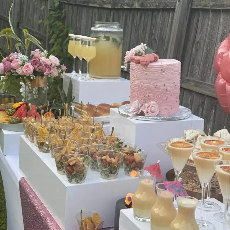 

Column Riser Stand Buffet Holder Rack Table Centerpieces Event Feast Dessert Cake Fruit Cookie Wedding Flower Candy Decor 7pcs