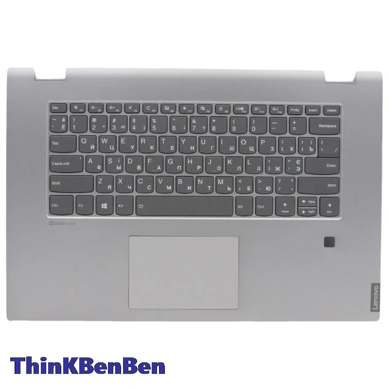 UKR Ukrainian Grey Keyboard Upper Case Palmrest Shell Cover For Lenovo Ideapad Flex C340 15 15IIL 15IWL 15IML 5CB0S17731