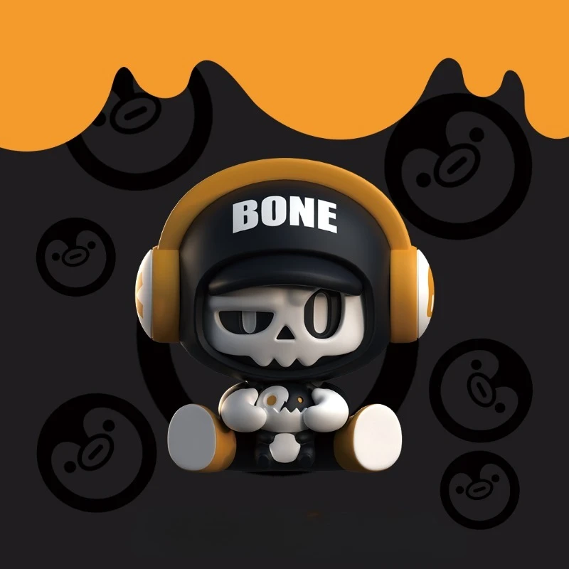 모얀 공세 MR.BONE - 베이비본 트렌디 토이 피규어 장식 인형 장난감 블라인드 박스 액션 피규어 어린이 장난감 만화 생일 선물