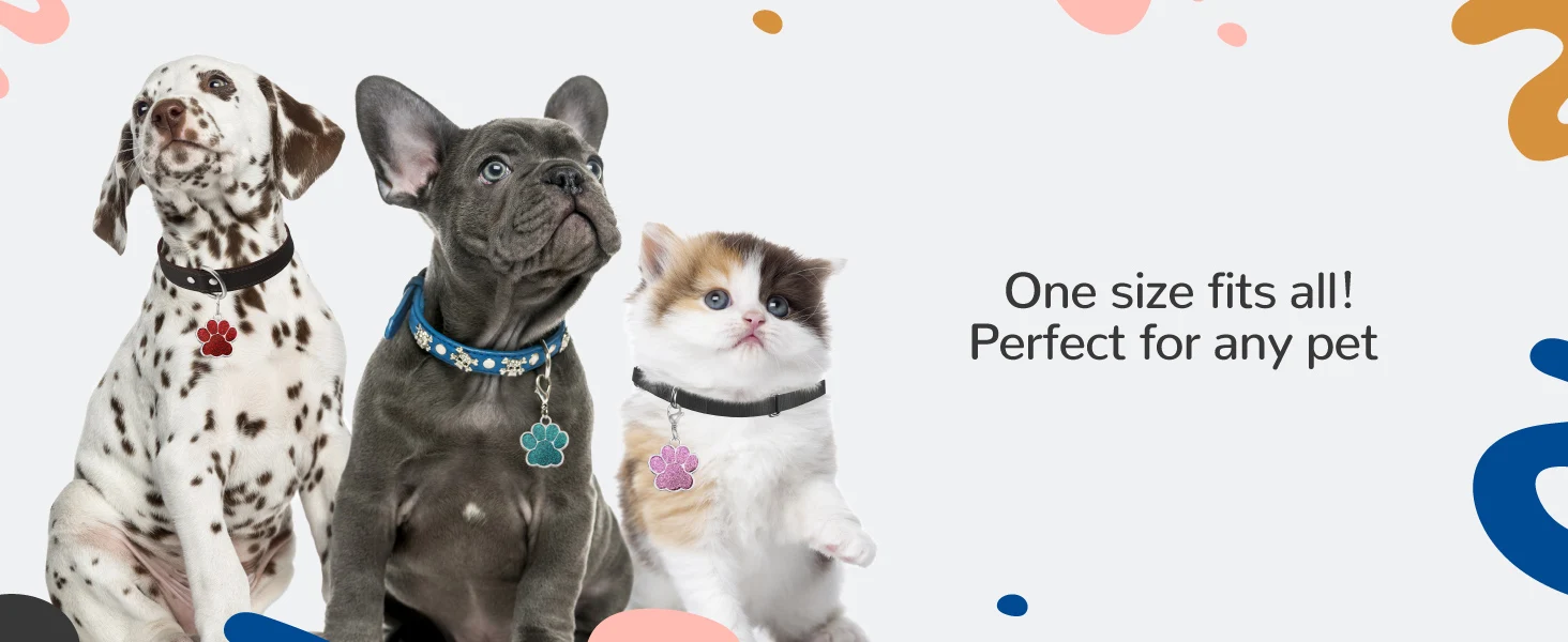 Stainless Steel Engraved Pet Name Collar Pendant ID Tags Personalized Anti-lost Engraved Diamond Pendant Necklace For Cat Dog ID
