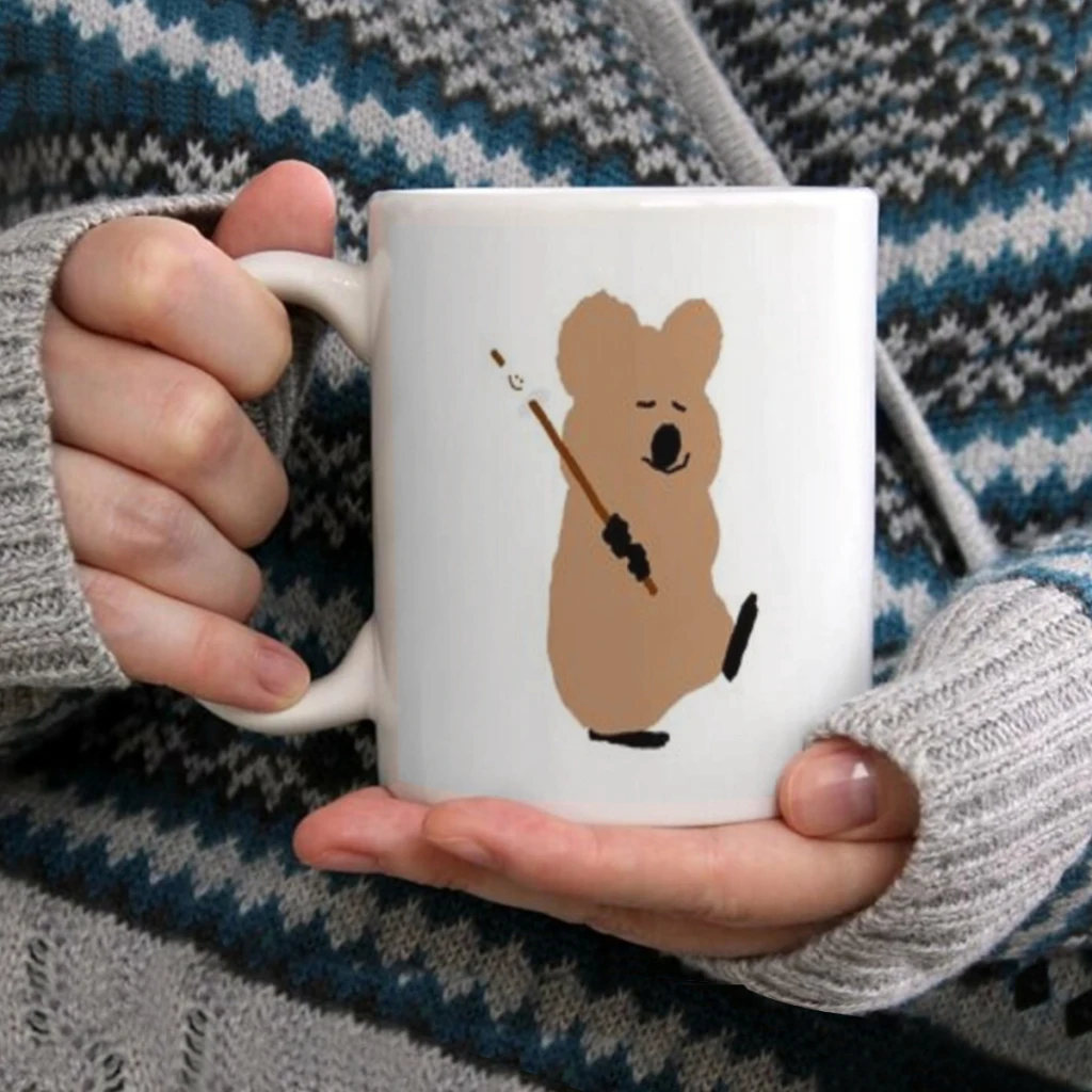 Cartoon koala d-dinotaeng 11OZ Coffee Mug Beer Mugs Tea Milk Cup For coffee Lovers Surprised Gift