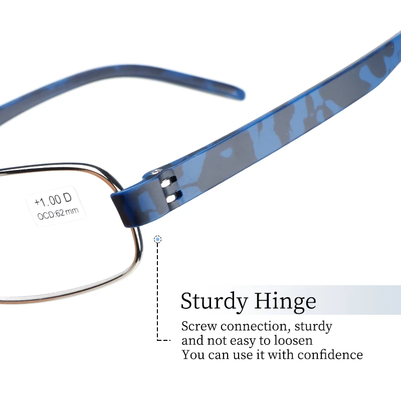 Guanhao lunettes de lecture optiques transparentes homme clair femmes presbytie hypermétropie lunettes de lecture cadre alliage ultraléger HD vue