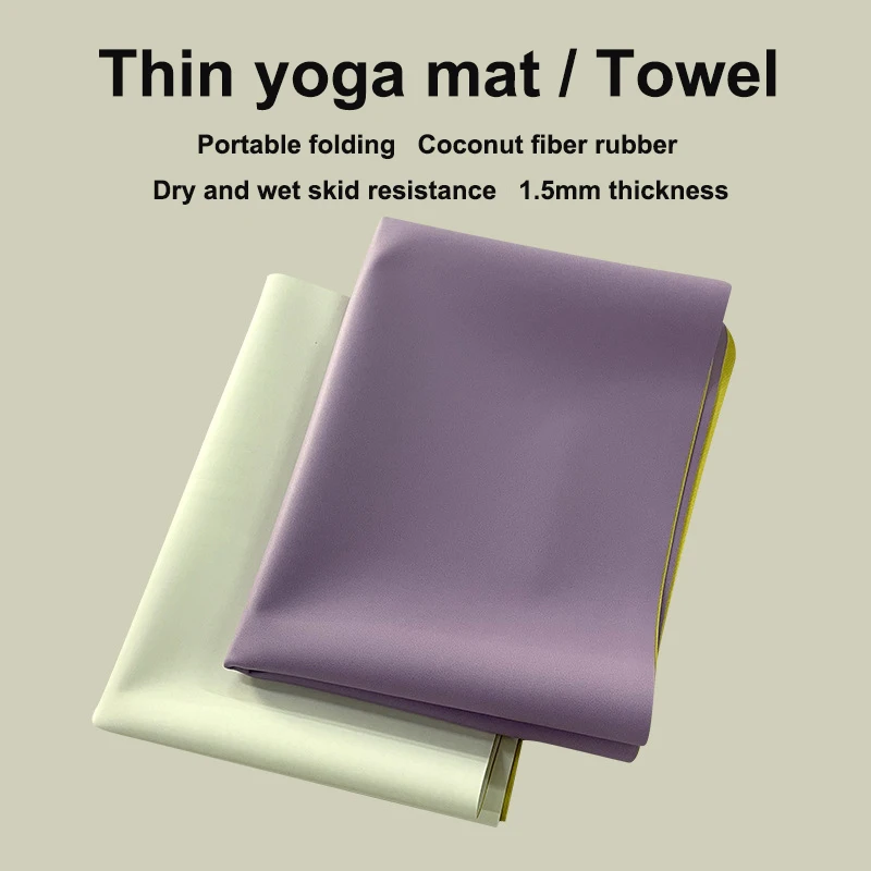 

Coconut Fiber PU Yoga Mat Foldable Travel Eco-Friendly Fitness Mat