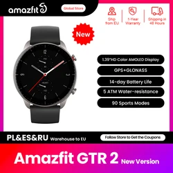 Amazfit-GTR 2スマートウォッチ,新しいバージョン,湾曲したベゼルレスデザイン,アレクサ超長寿命バッテリー,46mm