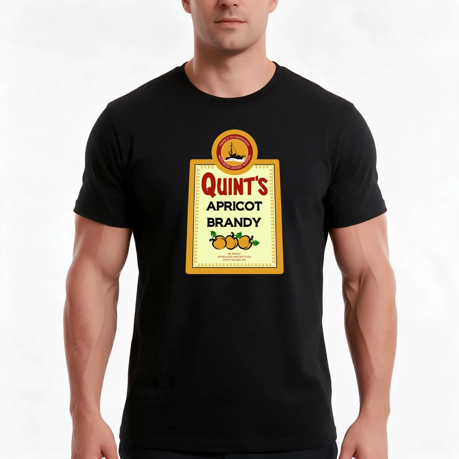 Quint's Apricot Brandy T-Shirt Summer Casual Cotton Tee Oversized Streetwear Tops Vintage Graphic Print Unisex Men Women