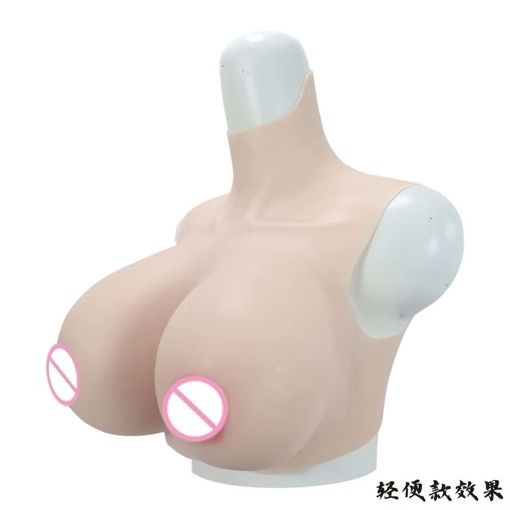 

Silicone Breast Forms Fake Artificial Huge Boobs Transvestite Sissy Breast Plate For Drag Queens Cosplay Chest