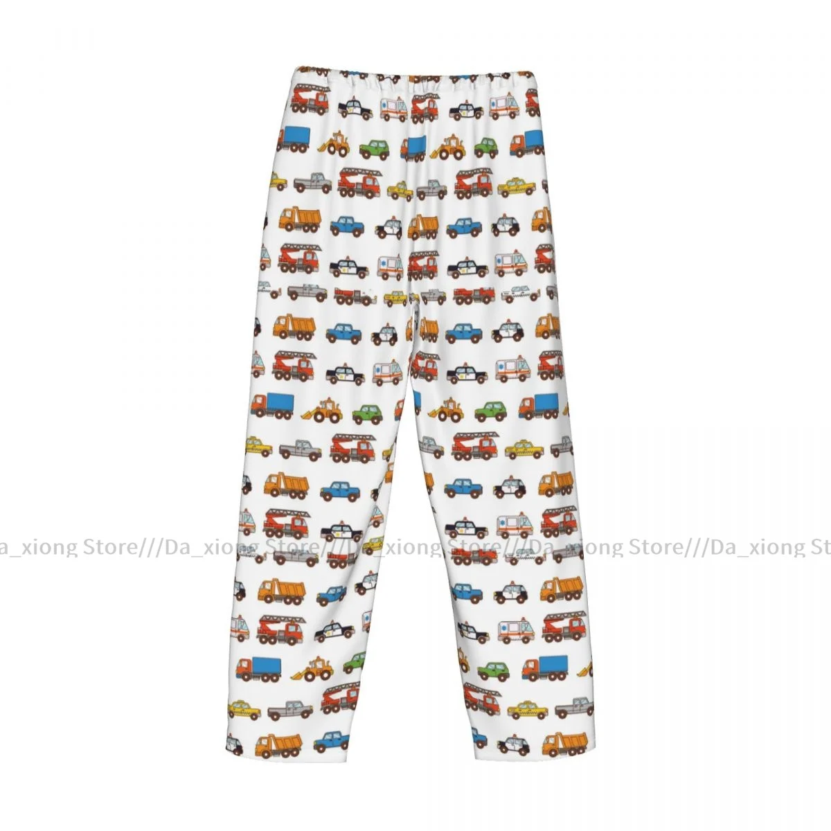 Men Sleep Bottoms Male Lounge Trousers Men\'s Cartoon Cars Pajama Pants