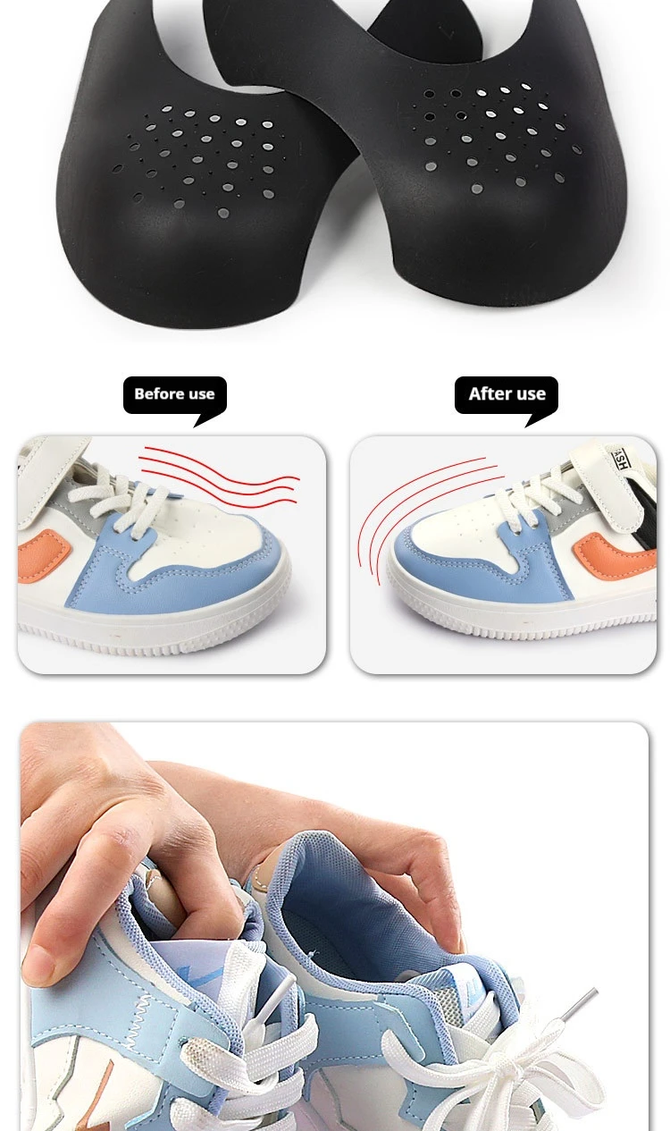 10 Stück Anti-Knitter-Sneaker-Innenstütze Zehenschutz Schuhspanner Riss-Schutz - Flexibles Schuhpflege-Zubehör für längeres Tragen – Detail 4