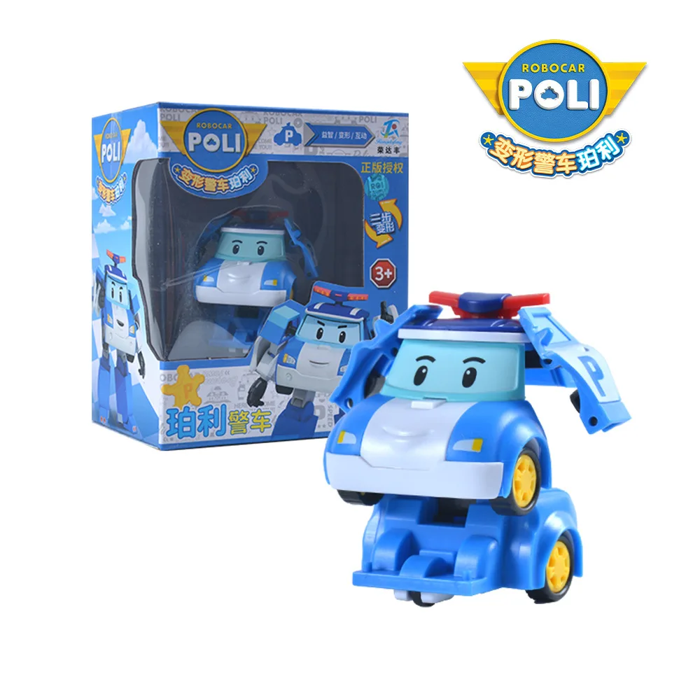 تحويل سيارة الشرطة بولي فريق الإنقاذ بولي تحويل لعبة روبوت للأطفال هدية #1