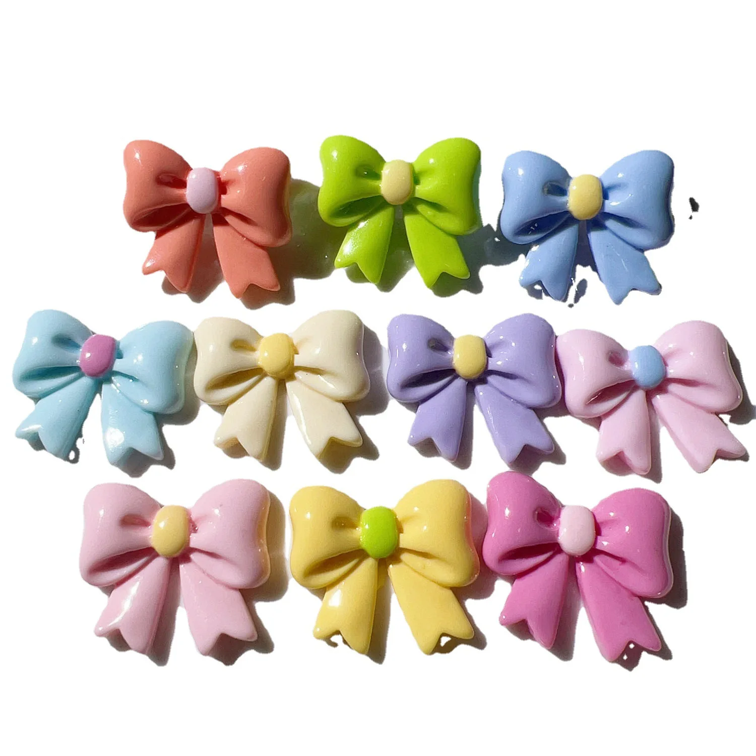 

10pcs Mini Kawaii Cute Butterfly Bow Flat Back Cabochons Scrapbook Diy Party Hairpin Accessories Home Decoration Craft