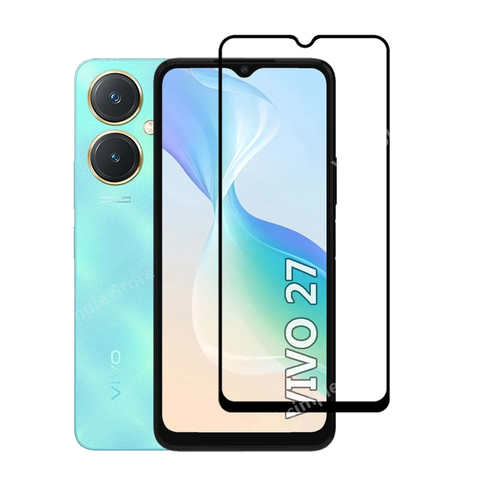 4+4 Phone Glass For vivo Y27 5G Screen Protector Full Coverage Soft Camera Lens film For VIVO Y27s Tempered Glass