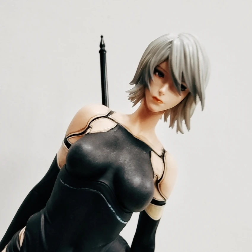 50 سنتيمتر NieR: Automata Yorha نوع B 2B YoRHa نوع A No.2 A2 ألبيدو الأرنب فتاة الشكل البلاستيكية الكبار أنيمي عمل نموذج ألعاب الدمى الهدايا #5