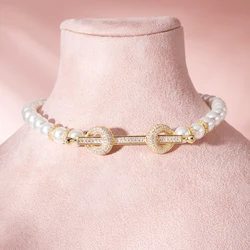 015878 Diy Beaded Choker for Women Color Natural Stone Necklace Daily Wear Ceremony Engament  Cocktail Party Jewelry Accessories