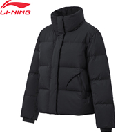 Li-Ning Women Training Short Down Coat Winter Warm Loose Fit AT PROOF SMART LiNing AT._STATIC Comfortable Sports Jacket AYMT096