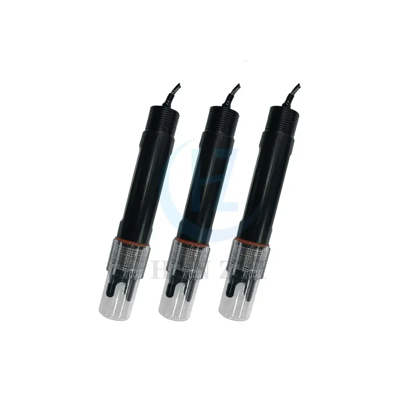 2025 Industrial Online 0~14 pH Waste Drinking Water Sewage Treatment pH Probe Sensor with Temperature Compensation