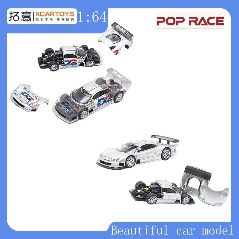 

POP RACE Alloy Car Model 1: 64 Mercedes-Benz CLK GTR S25 01 S25 02 Miniature Model Boy Toy Mercedes Benz ornaments