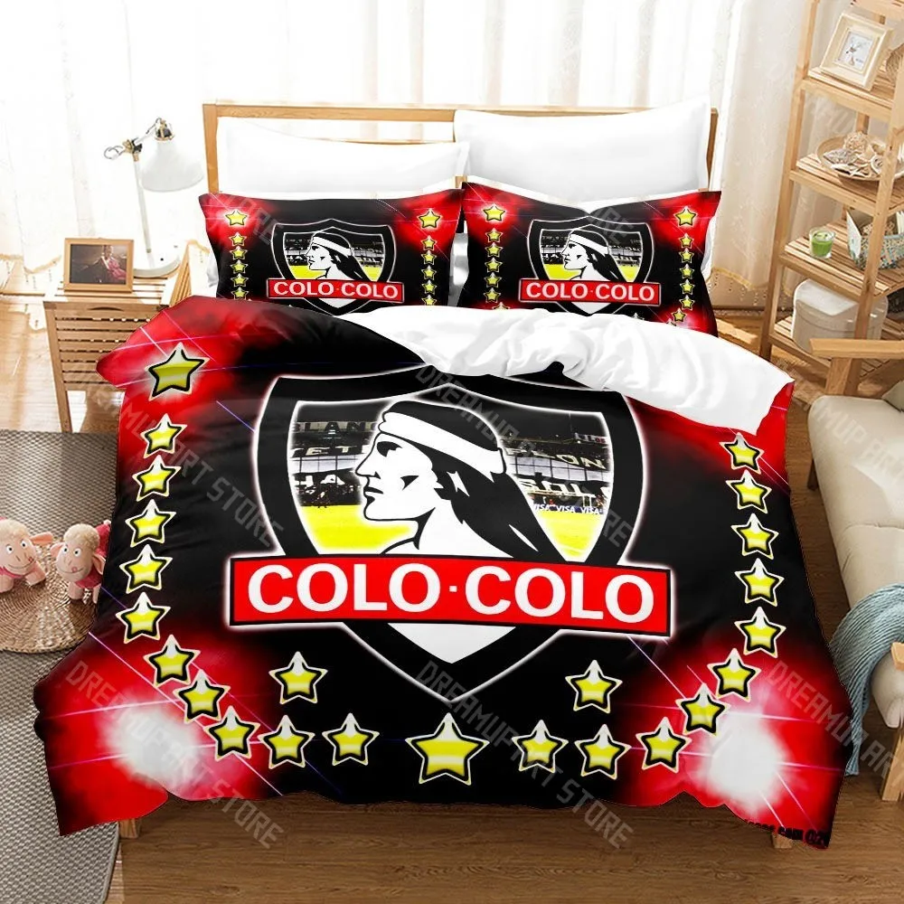 

3D Print Fashion Social y Deportivo Colo-Colo Bedding Set Boys Girls Twin Queen King Size Duvet Cover Pillowcase Bed boys Adult