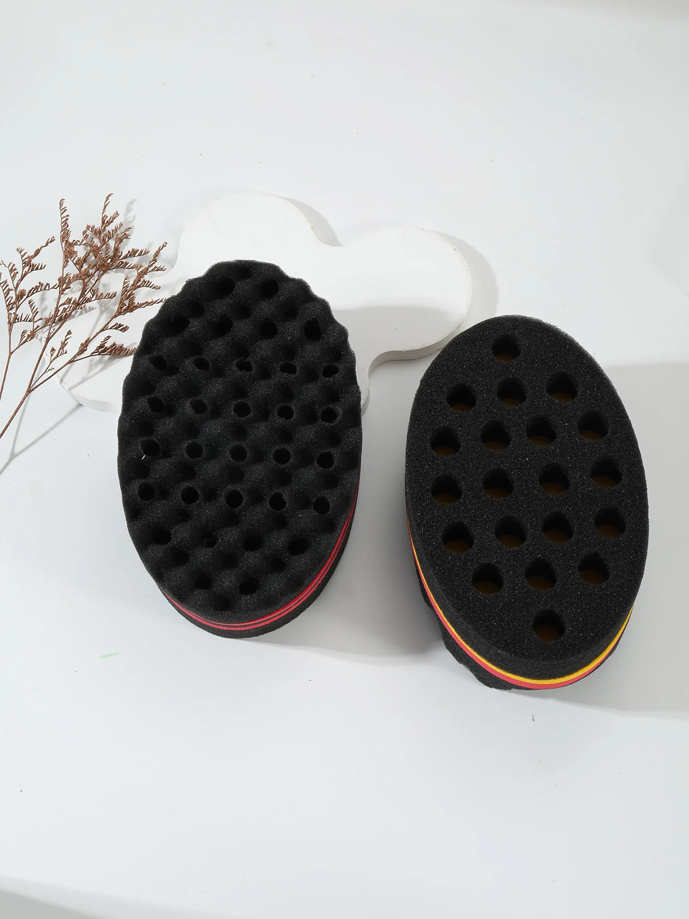 1 Stück professionelle Friseur-Magic-Bürste, langlebiger Schwamm, Bürste zum Stylen von afrikanisch gelocktem Haar, Haaraccessoire. – Detail 4