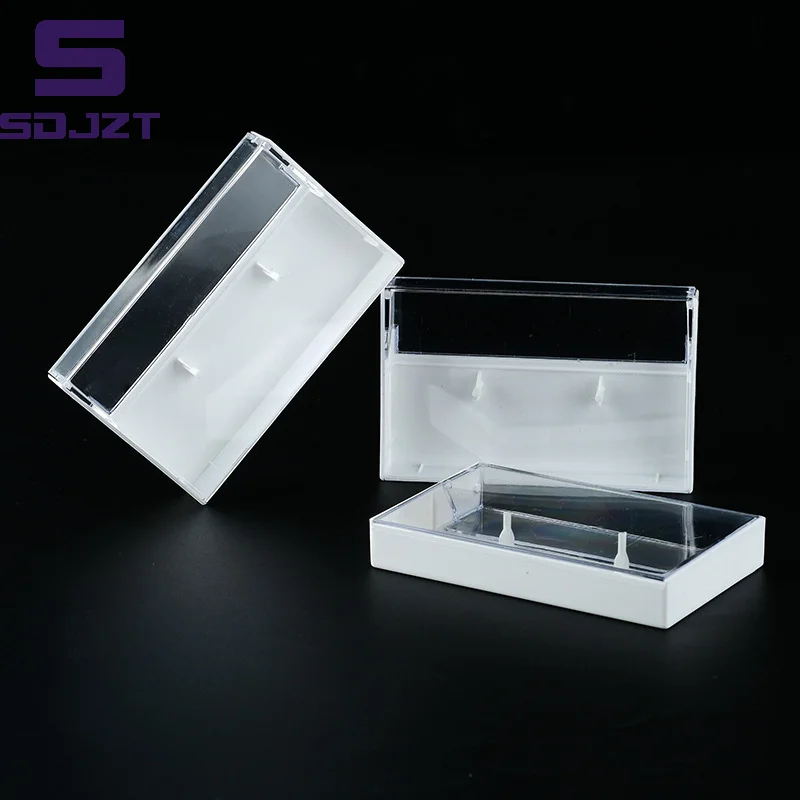 Practical Recording Blank Cassette Case Audio Storage Box Transparent Plastic Packaging Box