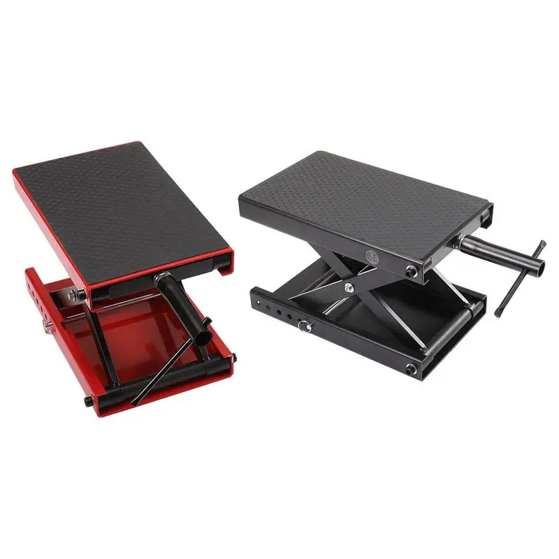 

1100 Lbs Motorcycle Lift Jack Wide Deck Hoist Stand Motorcycle Scissor Lift Table Scissor Jack Wide Deck Hoist Stand Center