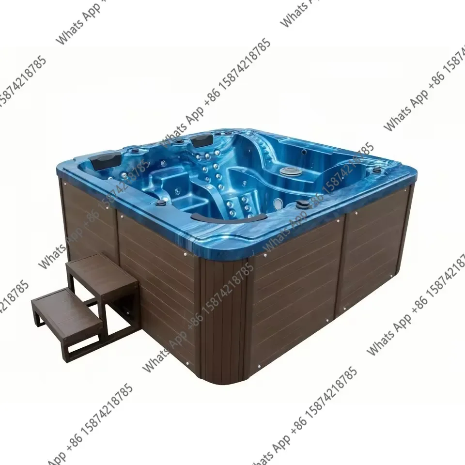 I65 Outdoor SPA Grand Pool Villa Hotel Heated Spa Smart Jumping Bath For 5 People