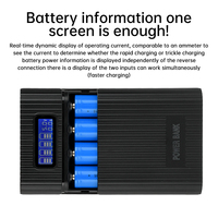 18650 Battery Holder Power Bank Case 18650*4 5V Dual USB Digital Display Charging DIY Shell for Mobile Phone Battery Storage Box