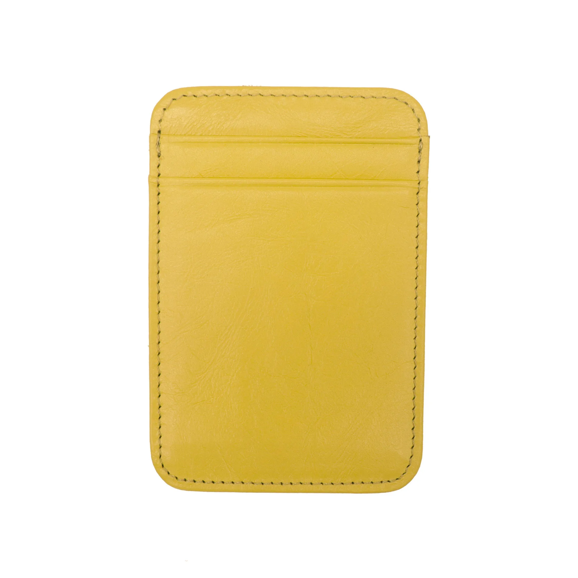 H03 신형 얇은 천연 가죽 유니섹스 카드 홀더 여성용 사각 미니 지갑 남성용 심플 디자인 소가죽 지갑 ID 카드 홀더