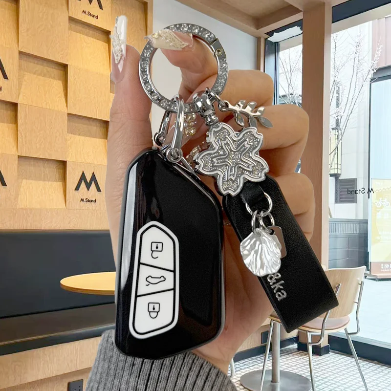 

Чехол для ключей автомобиля из TPU, защитный корпус, брелок-держатель, стильный дизайн для Volkswagen VW New Golf 8 MK8 Teramont ID.3 ID4X ID6X CROZZ