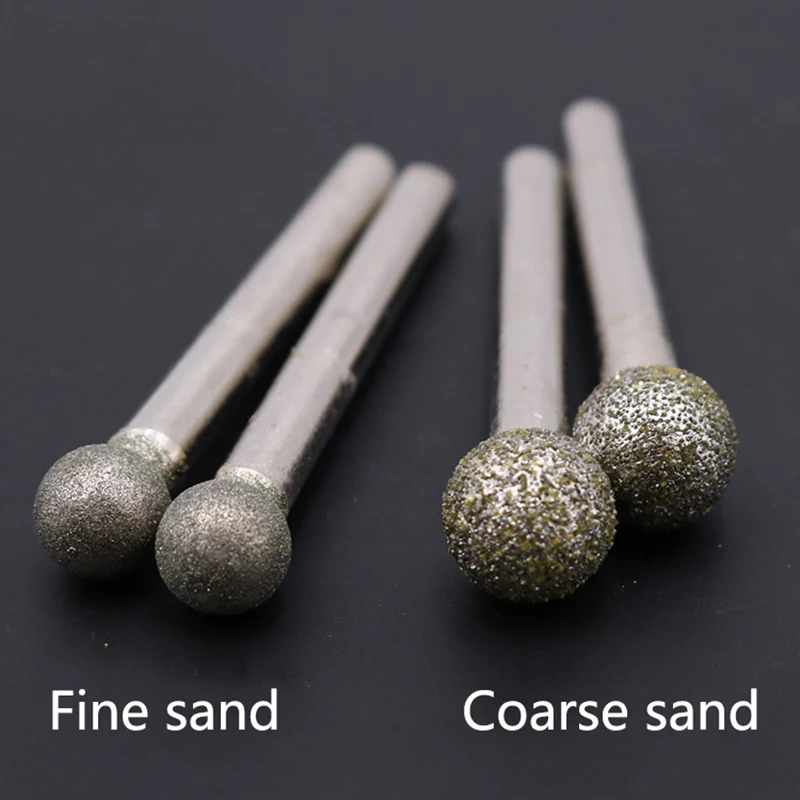 

6~50mm Cylinder Type Plating Diamond Head Coarse/Fine Sand 6/8mm Shank Grinding Polishing Engraving Bit for Dremel Rotary Tools