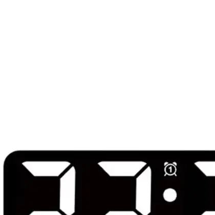 Decoration Black LED Alarm Clock Large Digital Display Built-in for temp Humidity Sensors Five Brightness Levels For Living Room