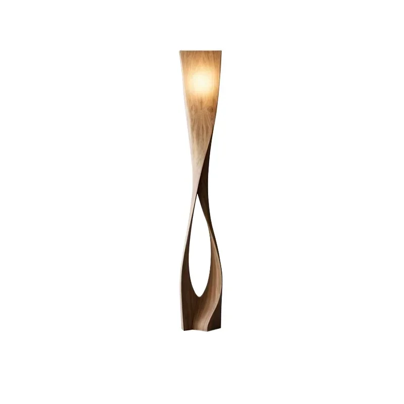 

Handmade solid wood creative modeling floor lamp designer living room lamp sofa corner decoration vertical atmosphere lamp