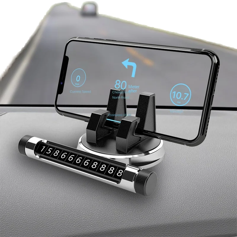 

Multi-Functional Creative Car Holder Universal Mobile Phone Rack with Navigation Tray for Driving and Trolley Bracket