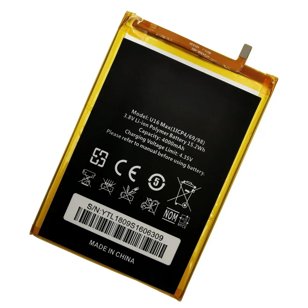 100% Original High Capacity Oukitel U16 Max Battery 4000mAh Battery Replacement For Oukitel U16 Max Smart Phone + Gift Tools