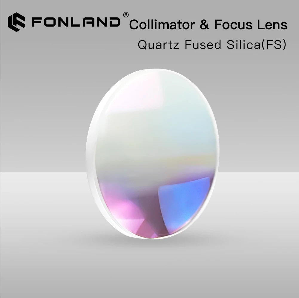 Fonland Focusing & Collimating Lens Dia. 20 - Dia.50 OEM Quartz Fused Silica Fiber Laser 1064nm For Raytools WSX Prima