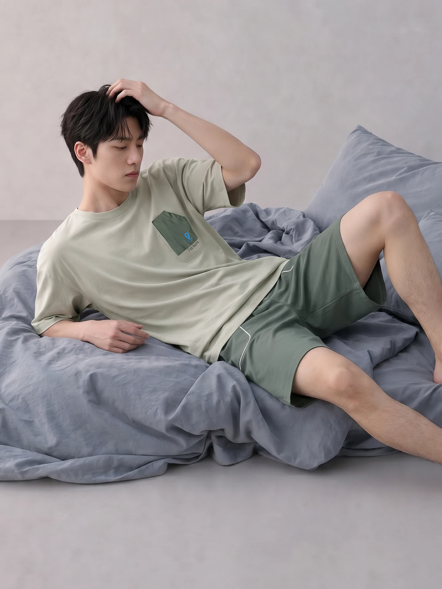 set-pigiama-ultra-morbido-in-cotone-modal-per-uomo-estivo-con-maniche-corte-e-pantaloncini-abbigliamento-da-casa-confortevole-traspirante-e-fresco
