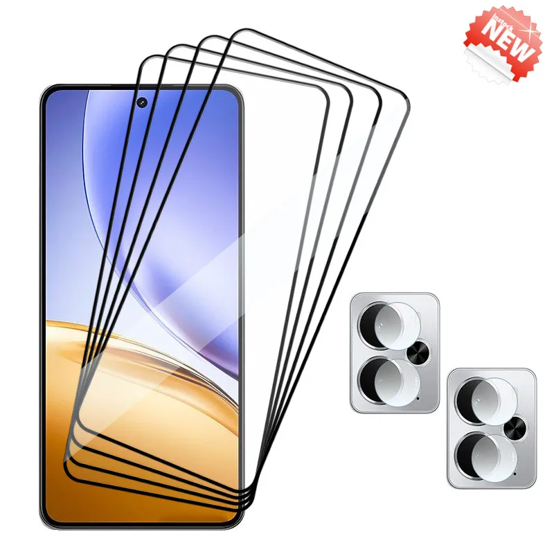 

Full Glue Glass For Realme 14T Screen Protector 9H Anti-Scratch Front Phone film For Realme 14T Soft Fiber Camera film