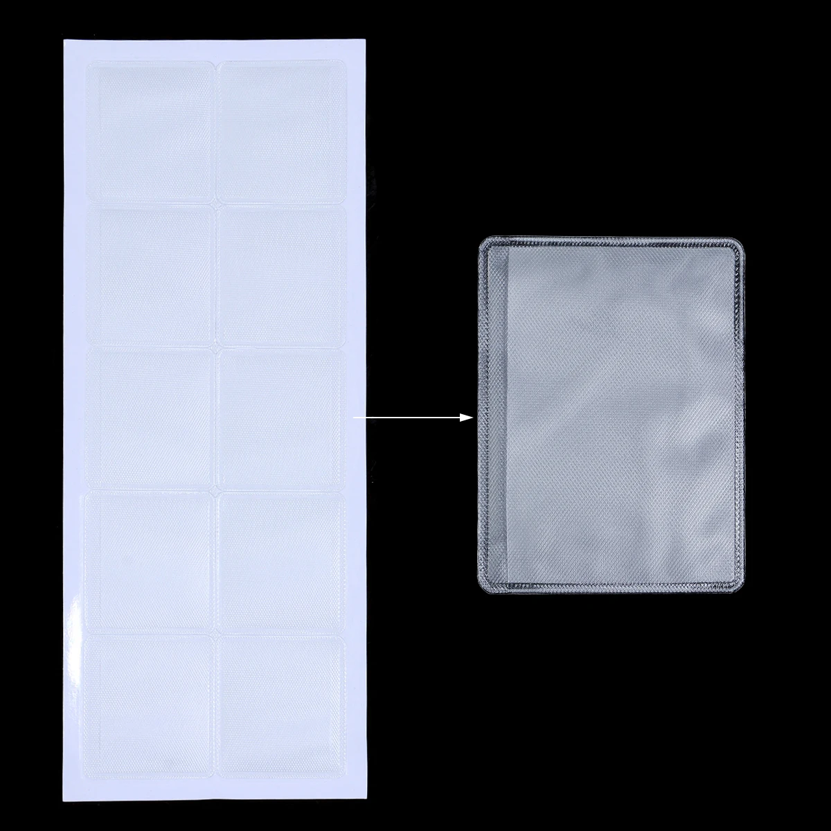 16-20pcs Necklace Chain Adhesive Pouch Self-Adhesive Pockets for Necklace Display Cards Clear Jewelry Bag Loose Supplies – Detail 6