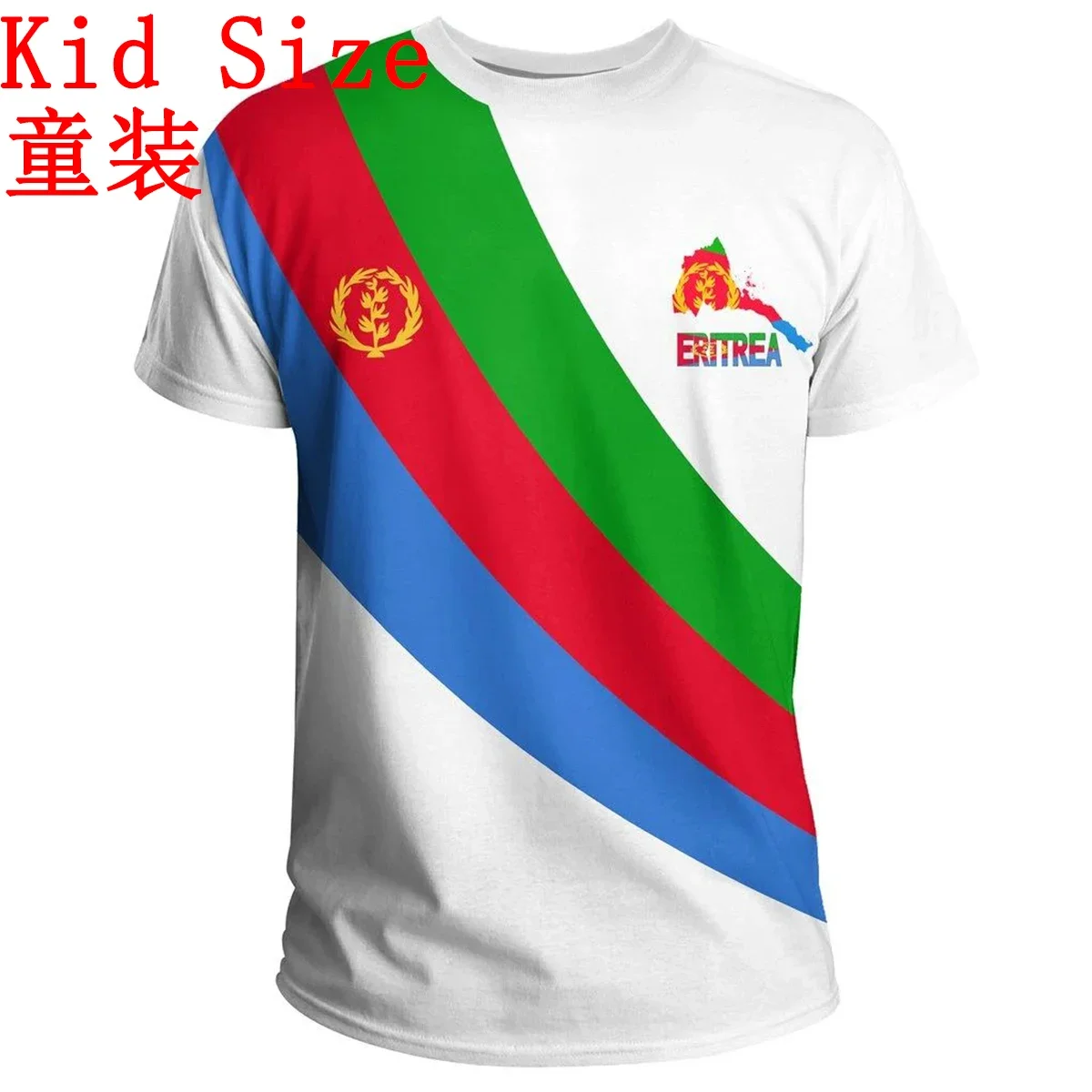 Tessffel Eritrea VIP Link Custom Made Kid Sizes Clothing 3DPrint Men/Women Summer Casual Tee Short Sleeves T-Shirts Streetwear 2