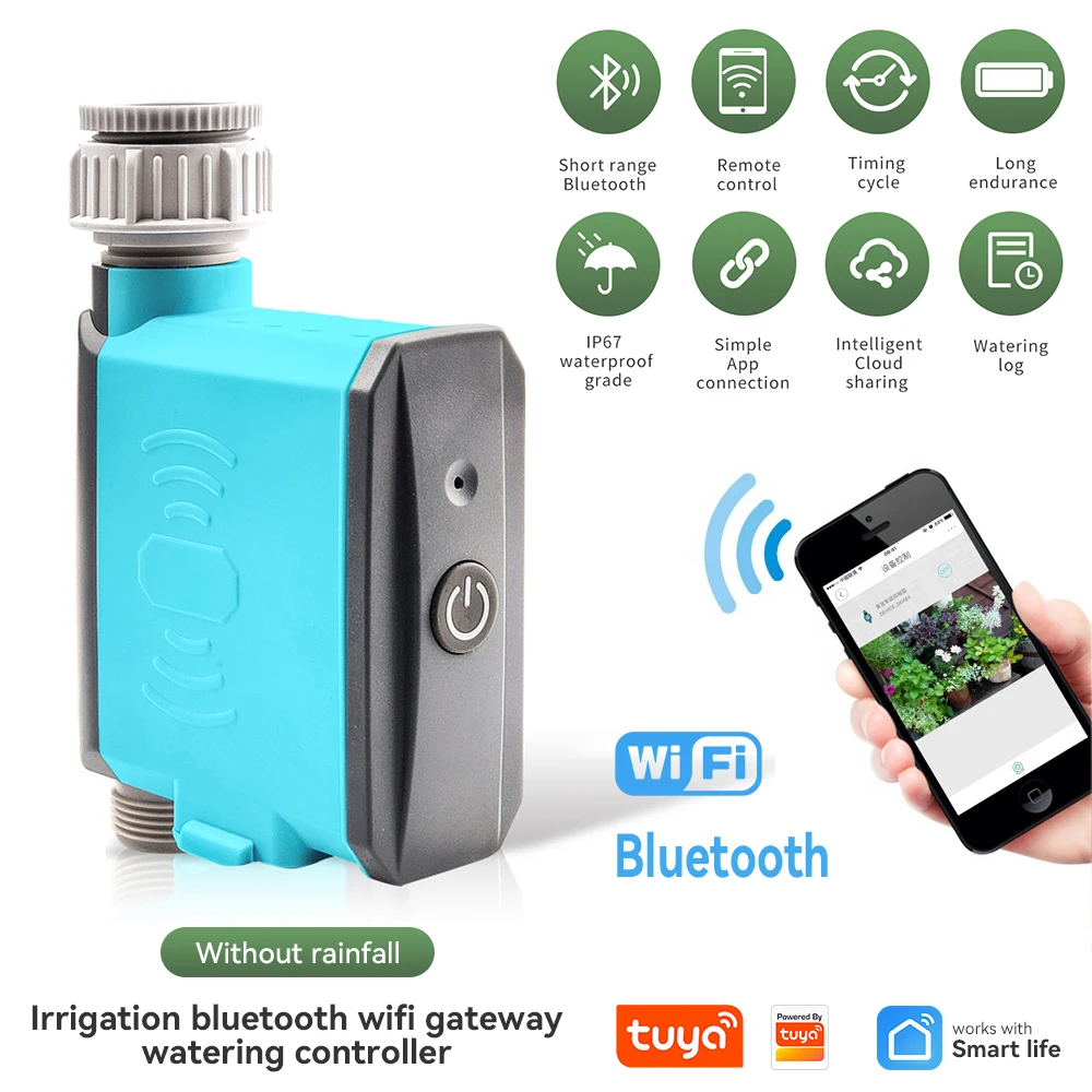 Tuya Watering Timer for Drip Irrigation timer Wifi Irrigation Automatic Watering System Automatic Smartphone Remote Timer