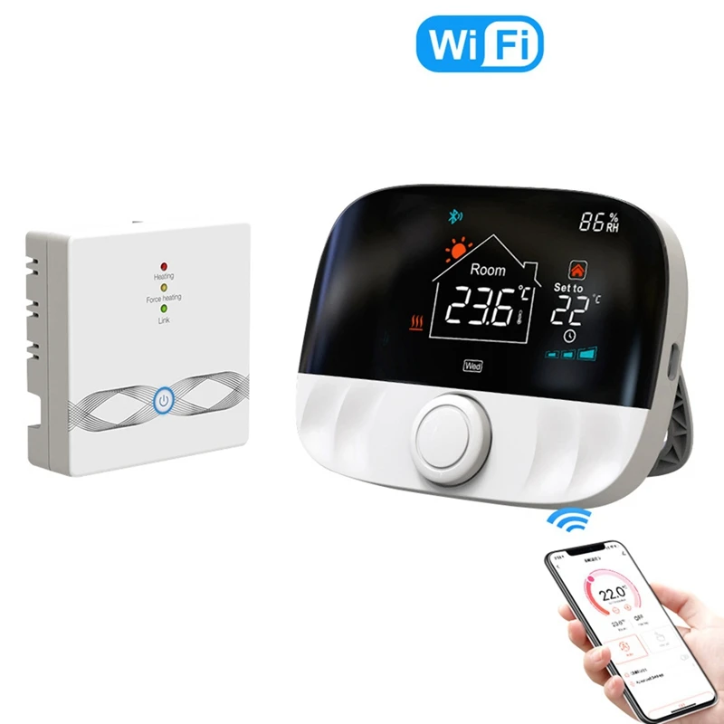 وحدة تحكم ترموستات تويا ذكية ، واي فاي ، رف ، شاشة LCD ، مناسبة للتدفئة تحت الأرضية ، غلاية غاز ، دعم اليكزا وجوجل