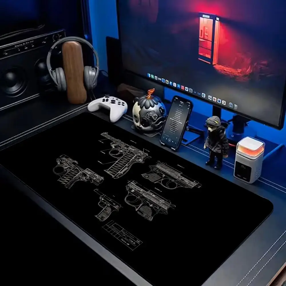 Tokyo Ukiyo-e Mouse Pad Extra Large Gaming Mouse Pad, Extended Surface, Non-Slip, Smooth, Comfortable for Desk