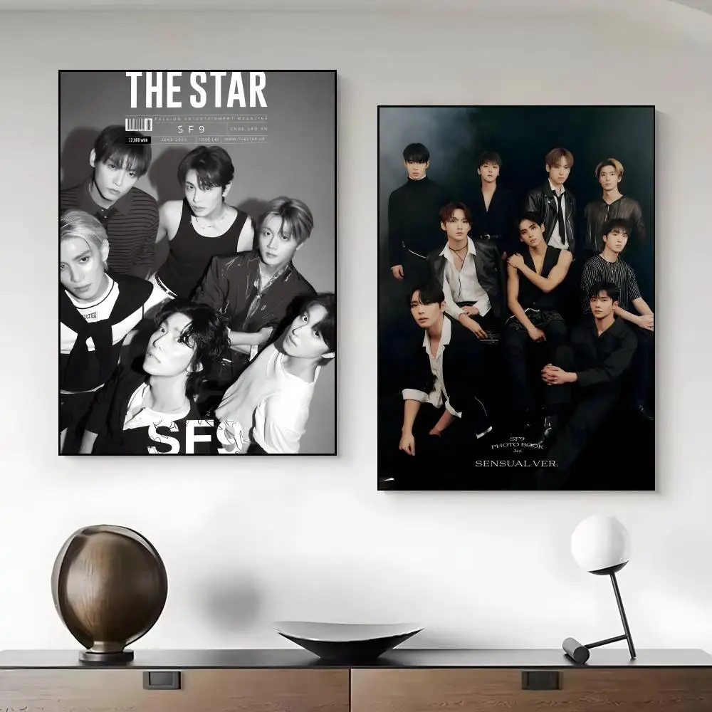 Boy Group S-SF9 Poster Unframed Canvas Artwork for Bedroom Living Room Bathroom Wall Decor