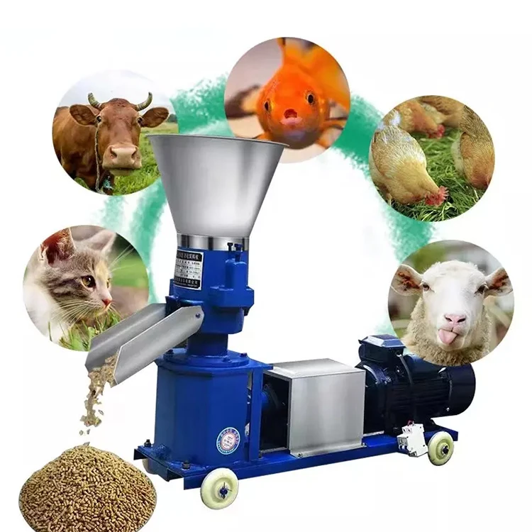 Feed Processing Animal Rabbit Mill Machine Animal Feed Pelletizer Making Machine Grinder Feed Manufacturing Machine