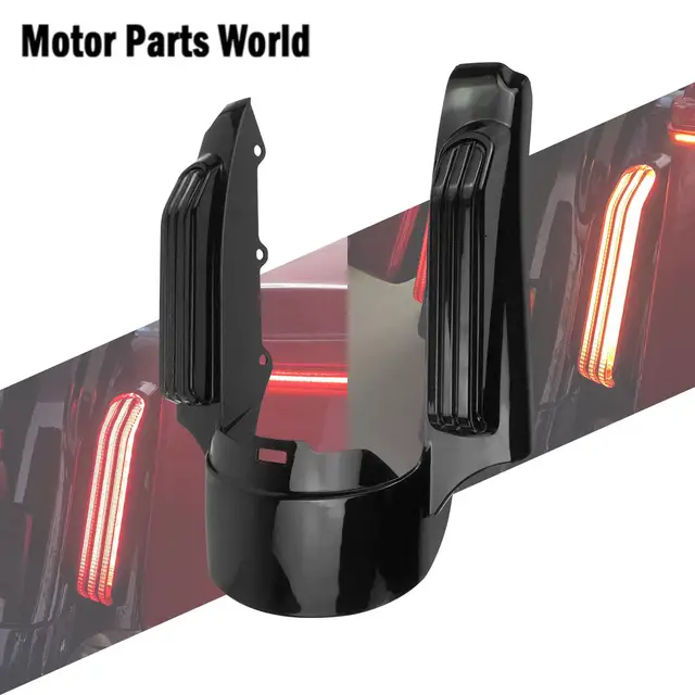 Przedłużenie tylnego błotnika motocykla z soczewką LED Light Smoke Lens dla Harley Touring Electra Street Road Glide FLHR FLHTK 09-13