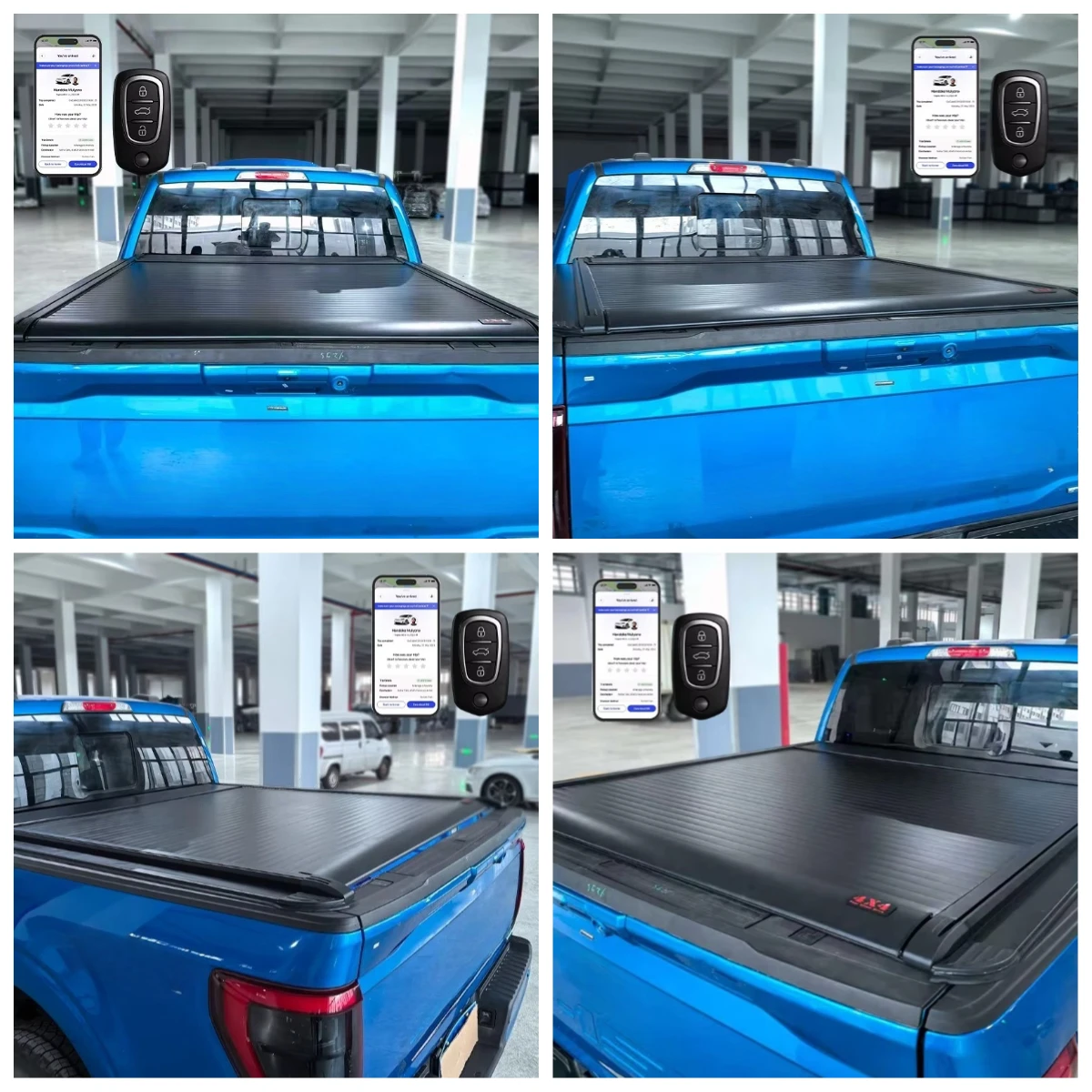 

Electric Roll-up Tonneau Cover For GWM Poer Pao JAC T9 T8 Kaicheng Hunter F70 Lantuozi Tunland G7 V9 Shark