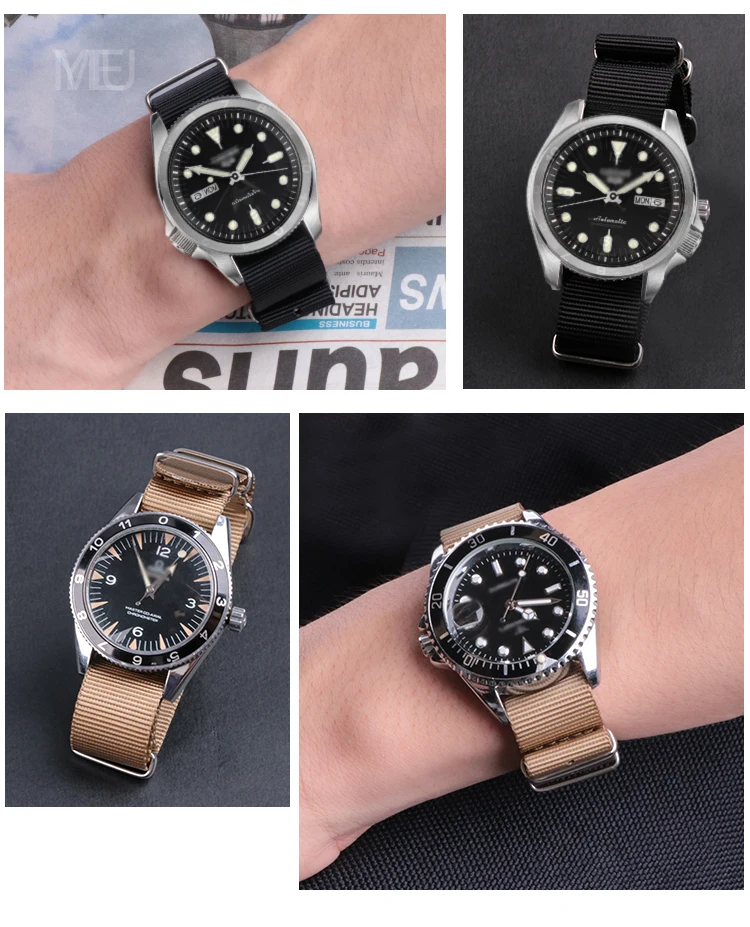 Тканый нейлоновый ремешок для часов серии Casio 18 20 22 мм, для мужчин и женщин, с защитой от пота