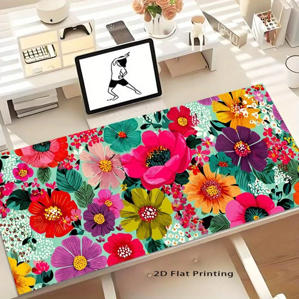 Two-dimensional design, featuring the dreamy floral patterns created by an original designer office desk accessories