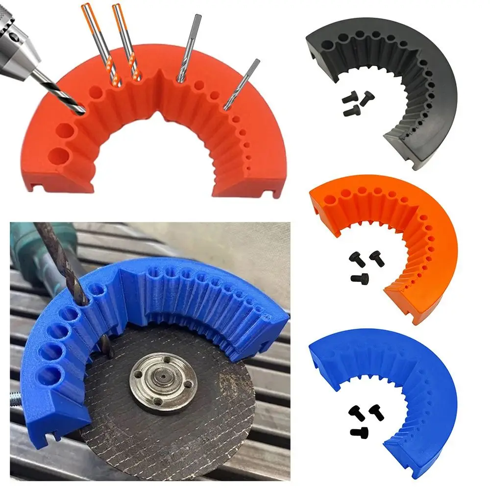 Portable Half-Round Drill Bit Sharpener Drill Bit Grinding Artifact Grinding Auxiliary Tool Angle Grinder Drill Bit Holder